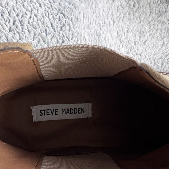 Steve Madden Men Highline Chelsea Boot Size 13 Sand Suede 100% Leather Shoes NEW - Picture 7 of 15